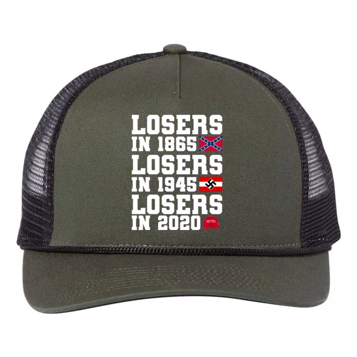 Losers In 1865 Losers In 1945 Losers In 2020 Retro Rope Trucker Hat Cap