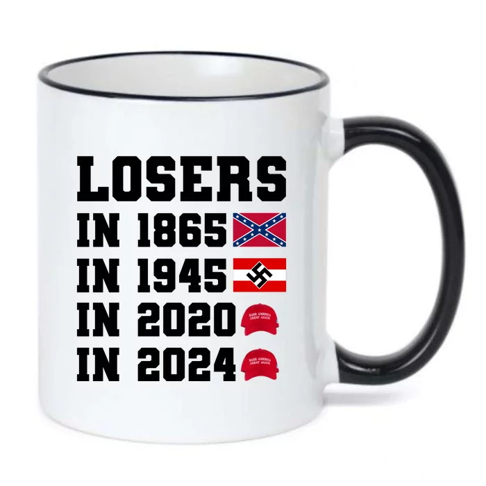 Losers In 1865 In 1945 In 2020 In 2024 Black Color Changing Mug