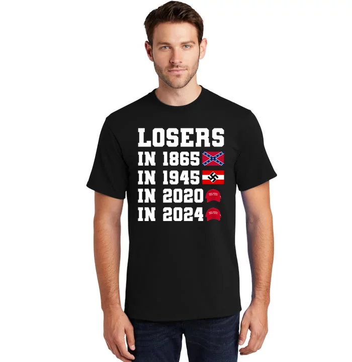 Losers In 1865 In 1945 In 2020 In 2024 Tall T-Shirt