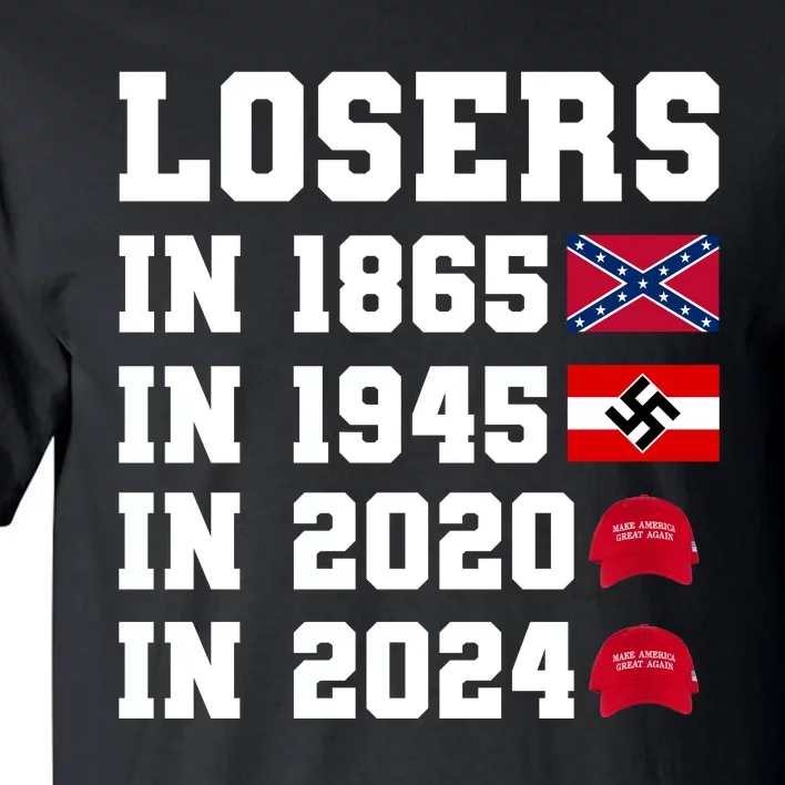 Losers In 1865 In 1945 In 2020 In 2024 Tall T-Shirt