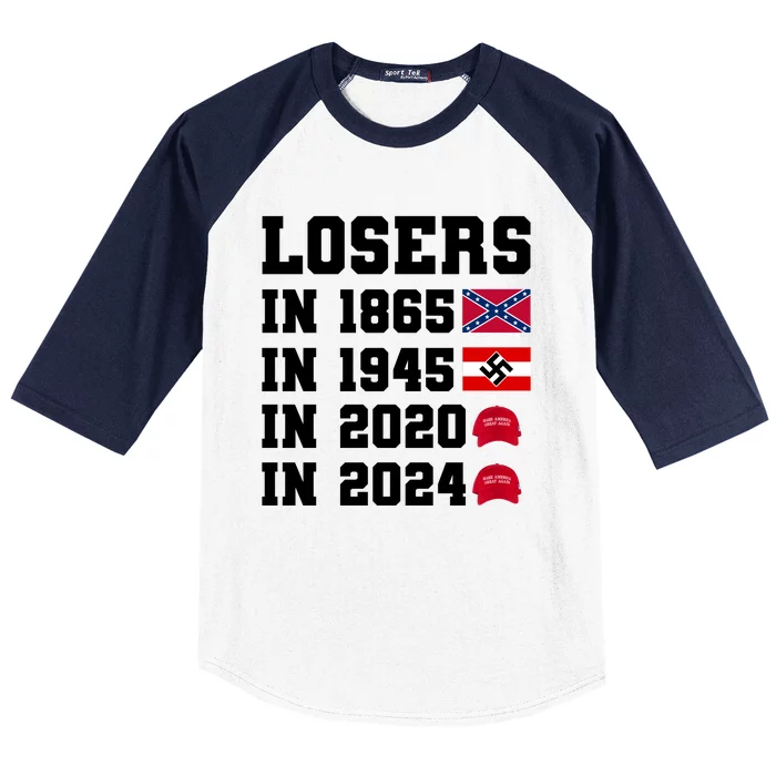 Losers In 1865 In 1945 In 2020 In 2024 Baseball Sleeve Shirt