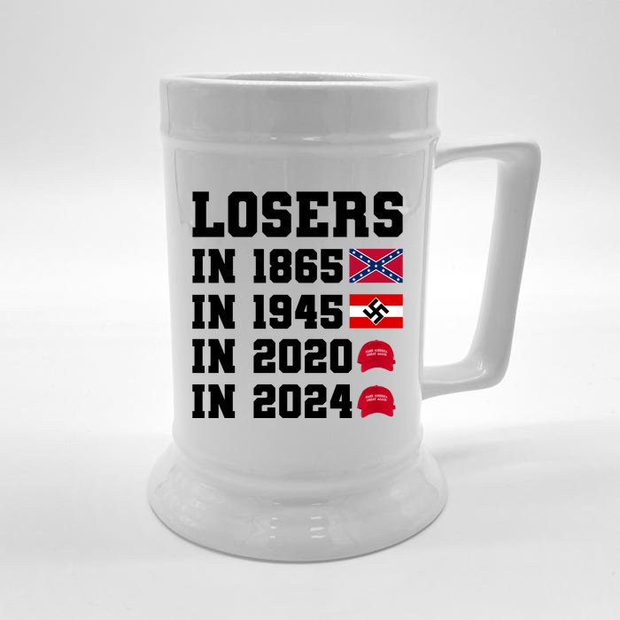 Losers In 1865 In 1945 In 2020 In 2024 Front & Back Beer Stein