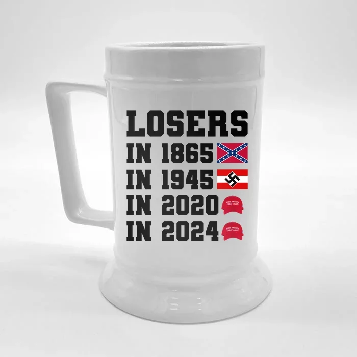 Losers In 1865 In 1945 In 2020 In 2024 Front & Back Beer Stein