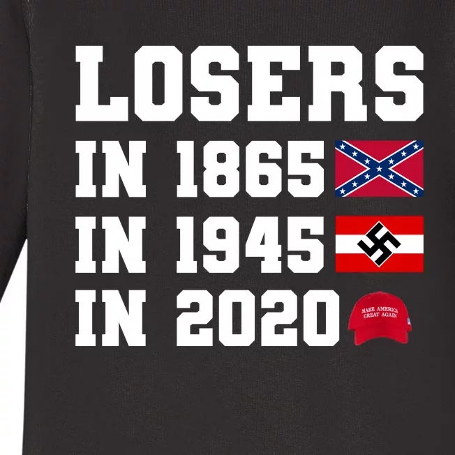 Losers In 1865 In 1945 In 2020 Baby Long Sleeve Bodysuit