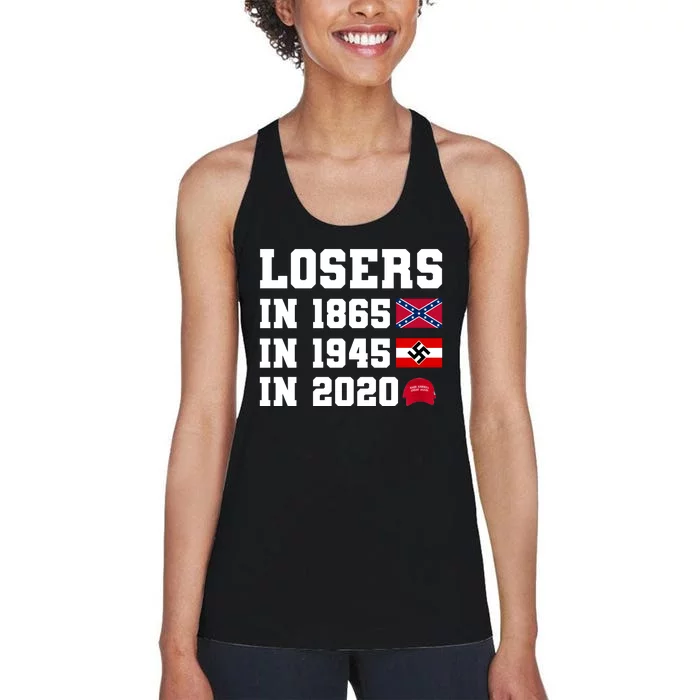 Losers In 1865 In 1945 In 2020 Women's Racerback Tank