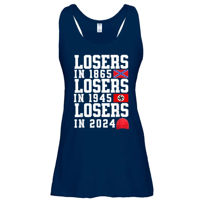 Losers In 1865 Losers In 1945 Losers In 2024 Ladies Essential Flowy Tank