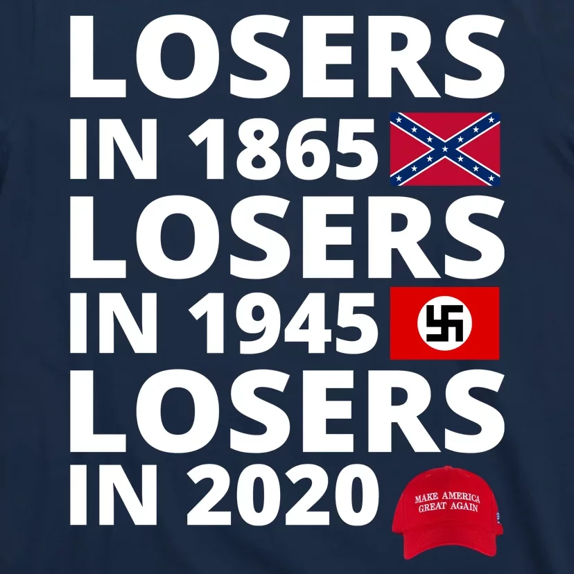 Losers In 1865 Losers In 1945 Losers In 2020 T-Shirt