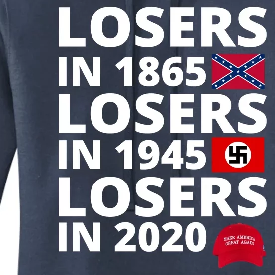 Losers In 1865 Losers In 1945 Losers In 2020 Women's Pullover Hoodie