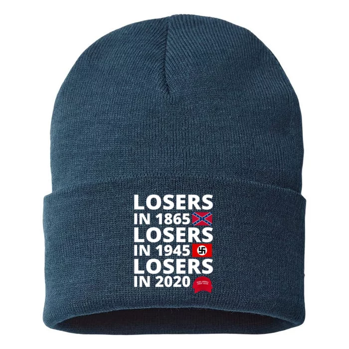 Losers In 1865 Losers In 1945 Losers In 2020 Sustainable Knit Beanie