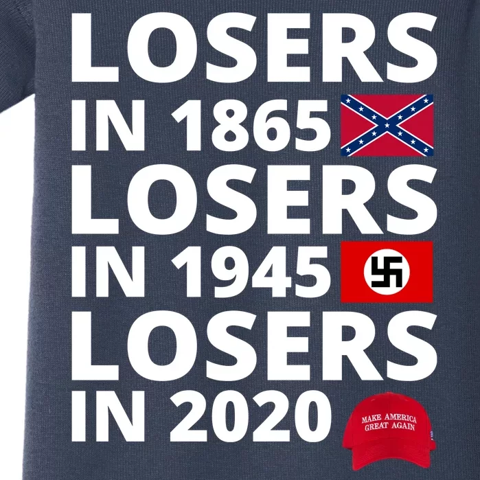 Losers In 1865 Losers In 1945 Losers In 2020 Baby Bodysuit