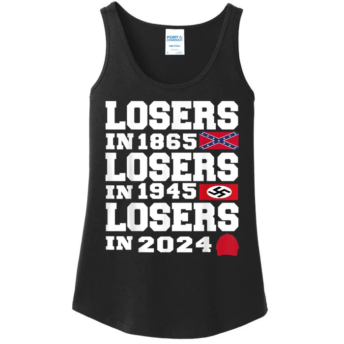 Losers In 1865 Losers In 1945 Losers In 2024 Ladies Essential Tank