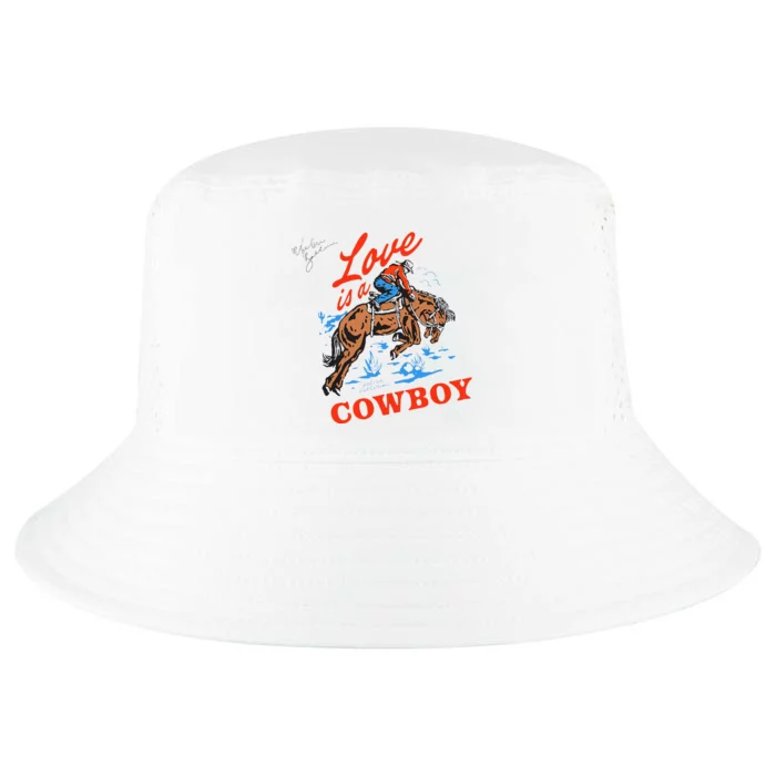 Love Is A Cowboy Tee Gift Love Cool Comfort Performance Bucket Hat