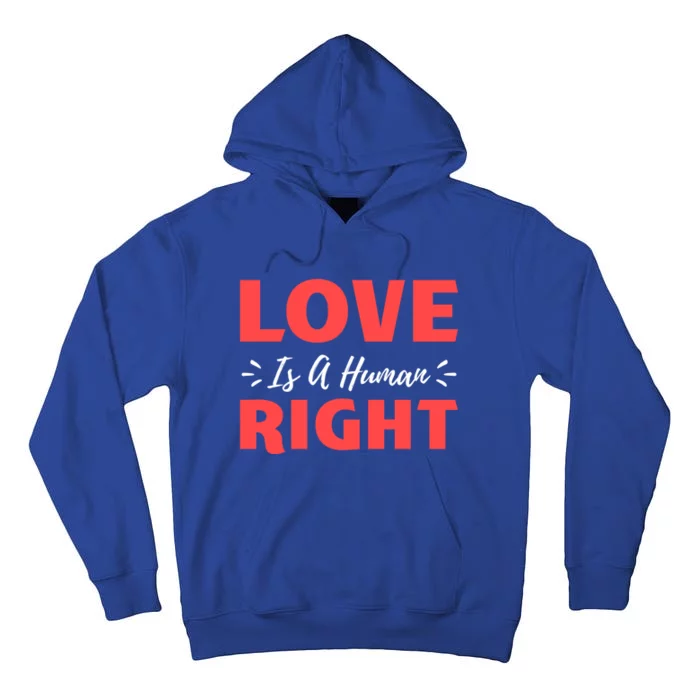 Love Is A Hu Right Gift Tall Hoodie