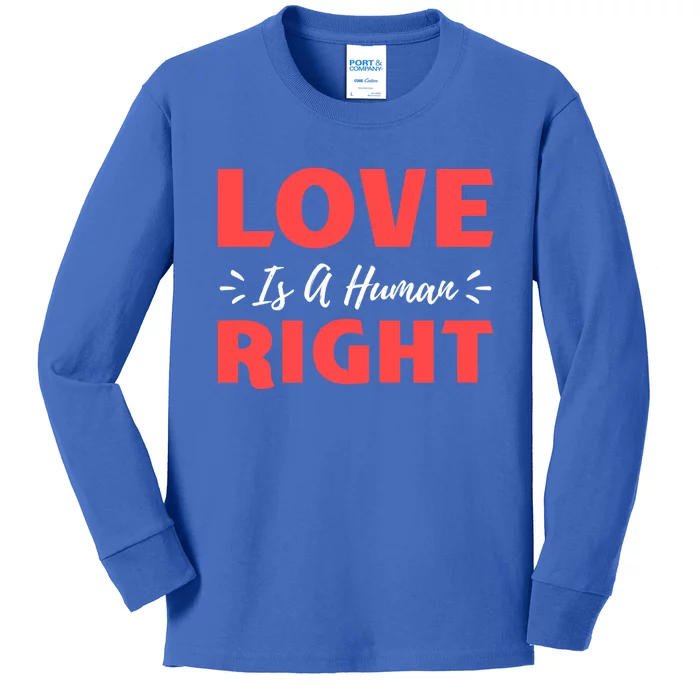 Love Is A Hu Right Gift Kids Long Sleeve Shirt