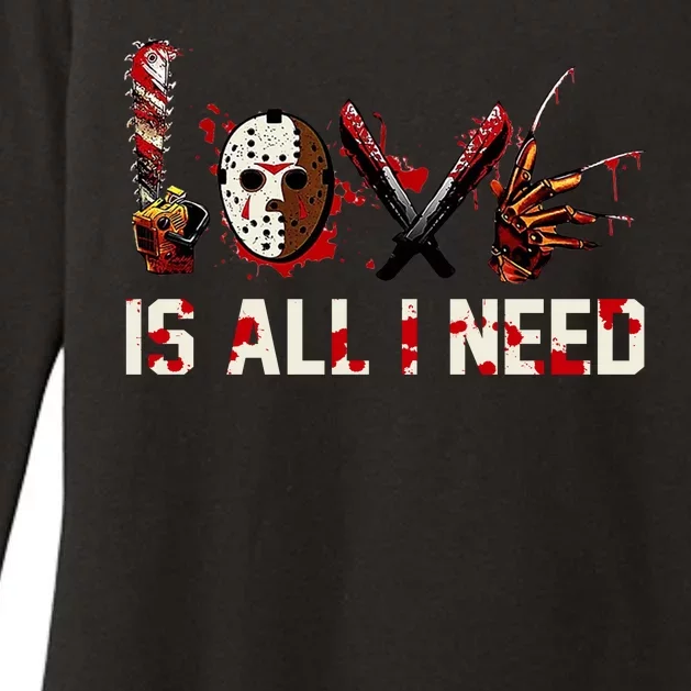 Love Is All I Need Halloween Horror Womens CVC Long Sleeve Shirt