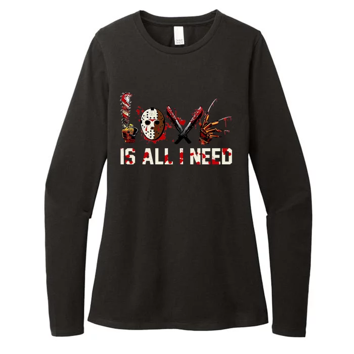 Love Is All I Need Halloween Horror Womens CVC Long Sleeve Shirt