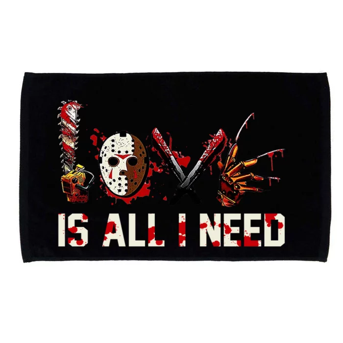 Love Is All I Need Halloween Horror Microfiber Hand Towel