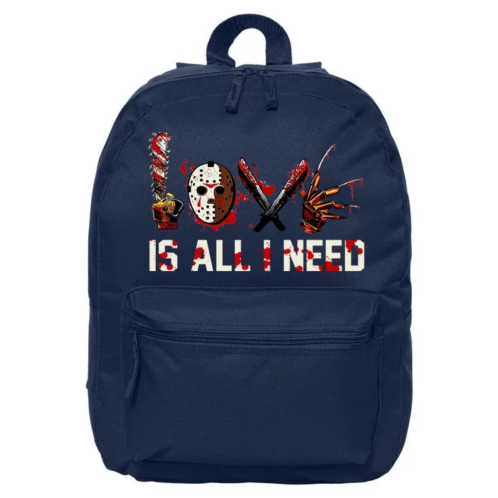 Love Is All I Need Halloween Horror 16 in Basic Backpack