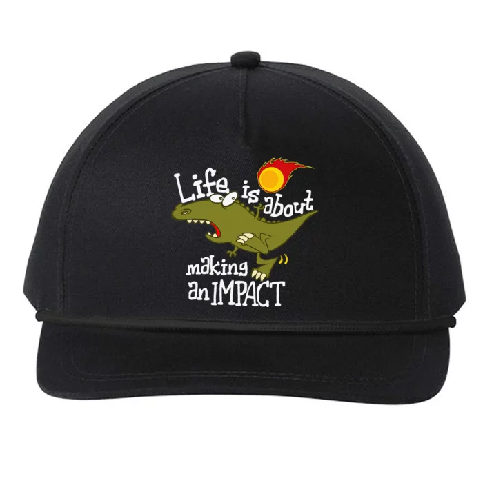 Life Is About Making An Impact Snapback Five-Panel Rope Hat