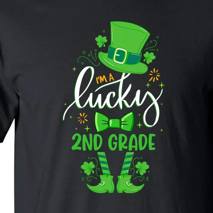 Leprechaun I'm A Lucky 2nd Grade Teacher St Patrick's Day Tall T-Shirt