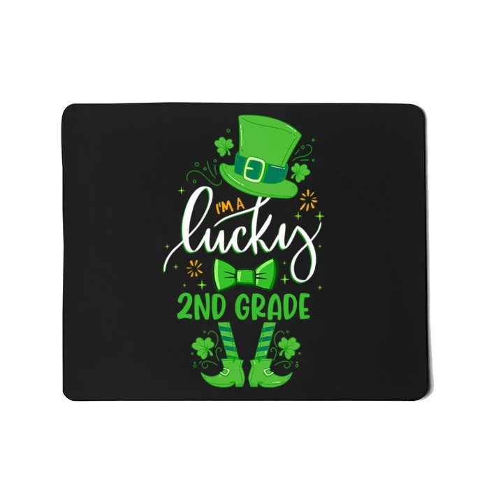 Leprechaun I'm A Lucky 2nd Grade Teacher St Patrick's Day Mousepad