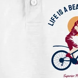 Life Is A Beautiful Ride Dry Zone Grid Performance Polo