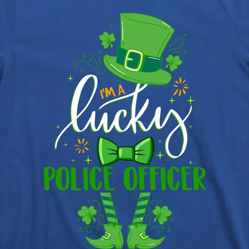 Leprechaun I'm A Lucky Police Officer Matching St Patrick's Gift T-Shirt