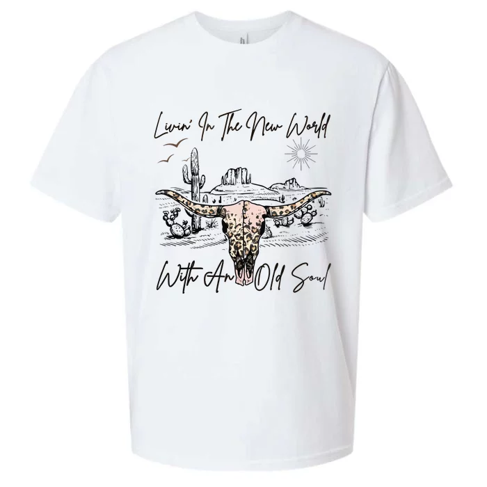 Living In A New World With An Old Soul Sueded Cloud Jersey T-Shirt