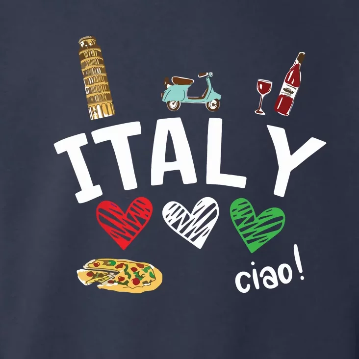 Love Italy And Everything Italian Culture Gift Toddler Hoodie