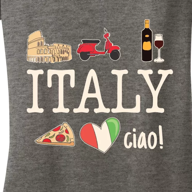 Love Italy And Everything Italian Culture Women's V-Neck T-Shirt