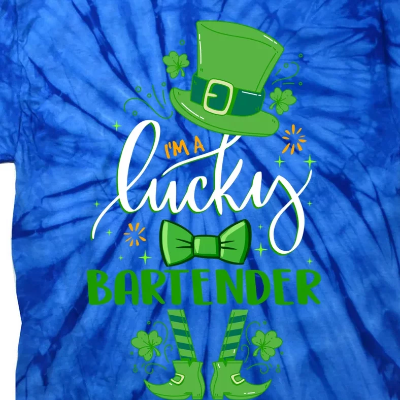 Leprechaun I'm A Bartender St Patrick Day Bartender Funny Gift Cute Gift Tie-Dye T-Shirt