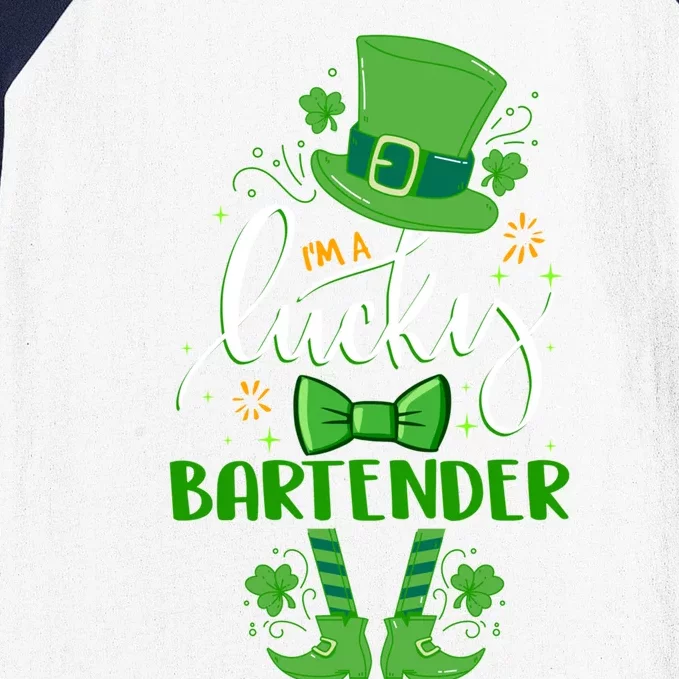 Leprechaun I'm A Bartender St Patrick Day Bartender Funny Gift Cute Gift Baseball Sleeve Shirt