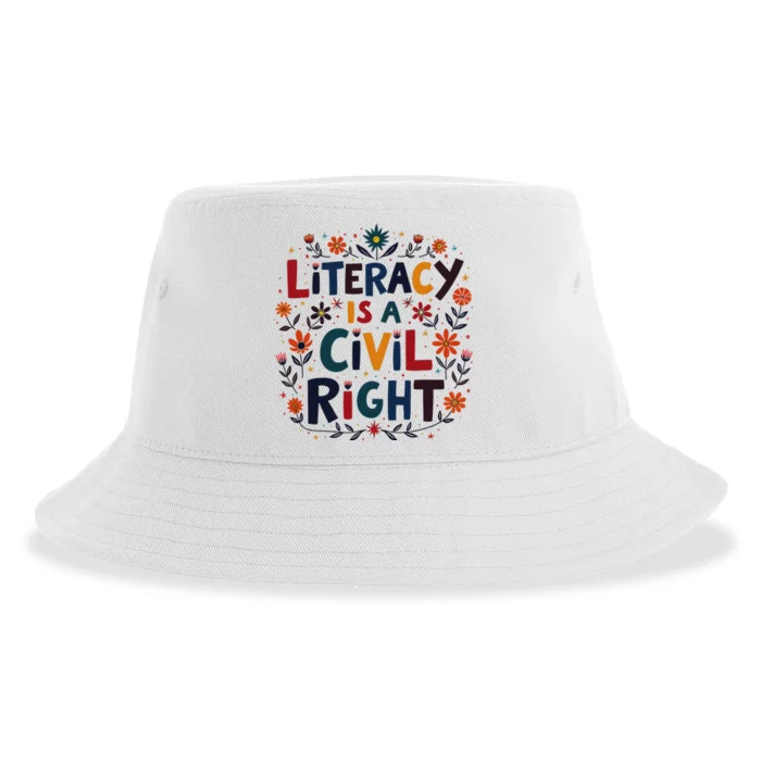 Literacy Is A Civil Right Reading Teacher Design Sustainable Bucket Hat