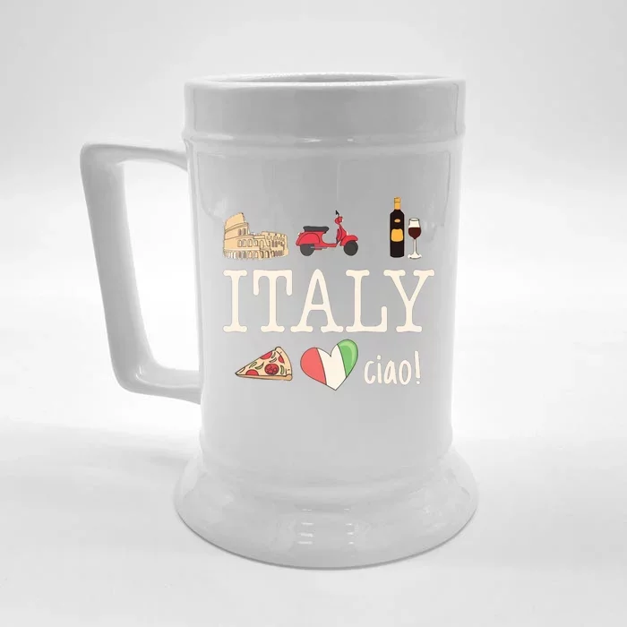 Love Italy And Everything Italian Culture Front & Back Beer Stein