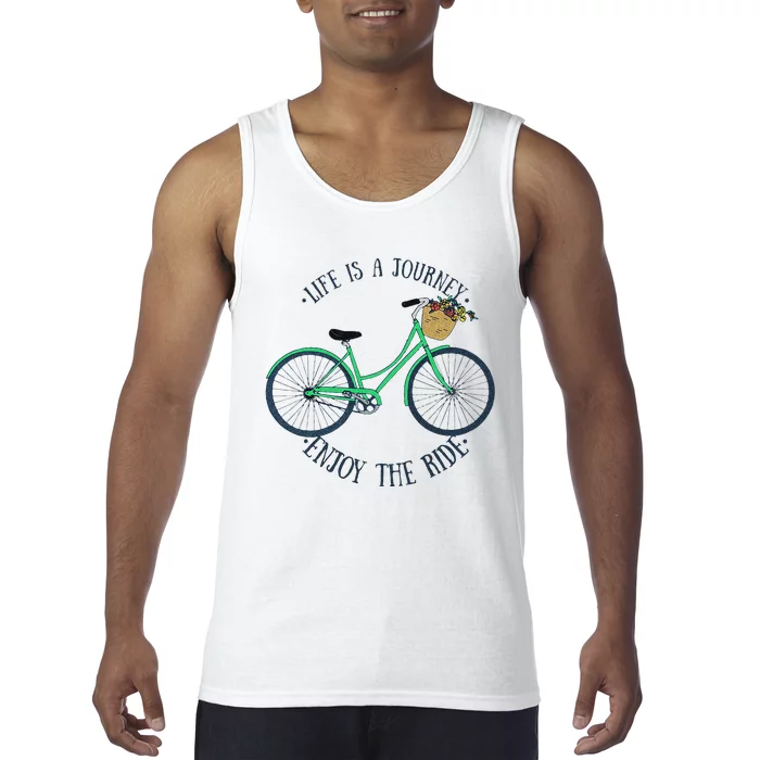 Life Is A Journey Enjoy The Ride Cute Cycling Tank Top