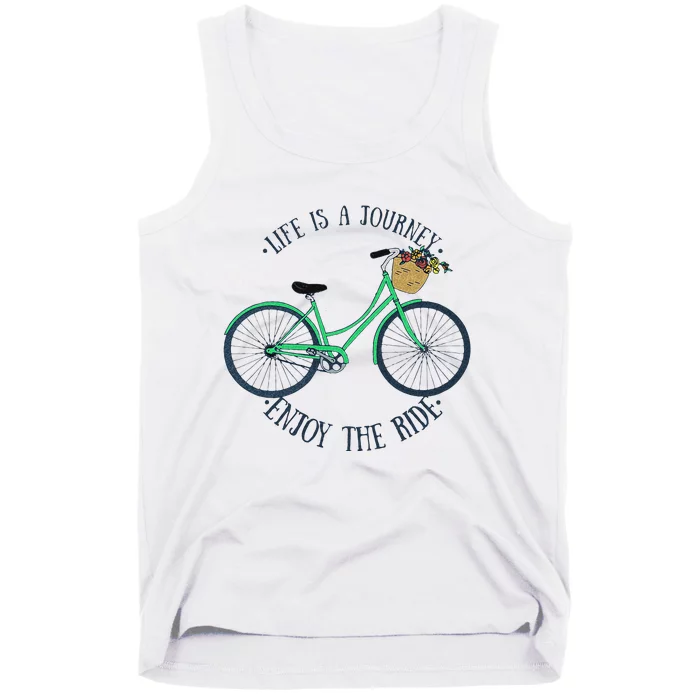 Life Is A Journey Enjoy The Ride Cute Cycling Tank Top