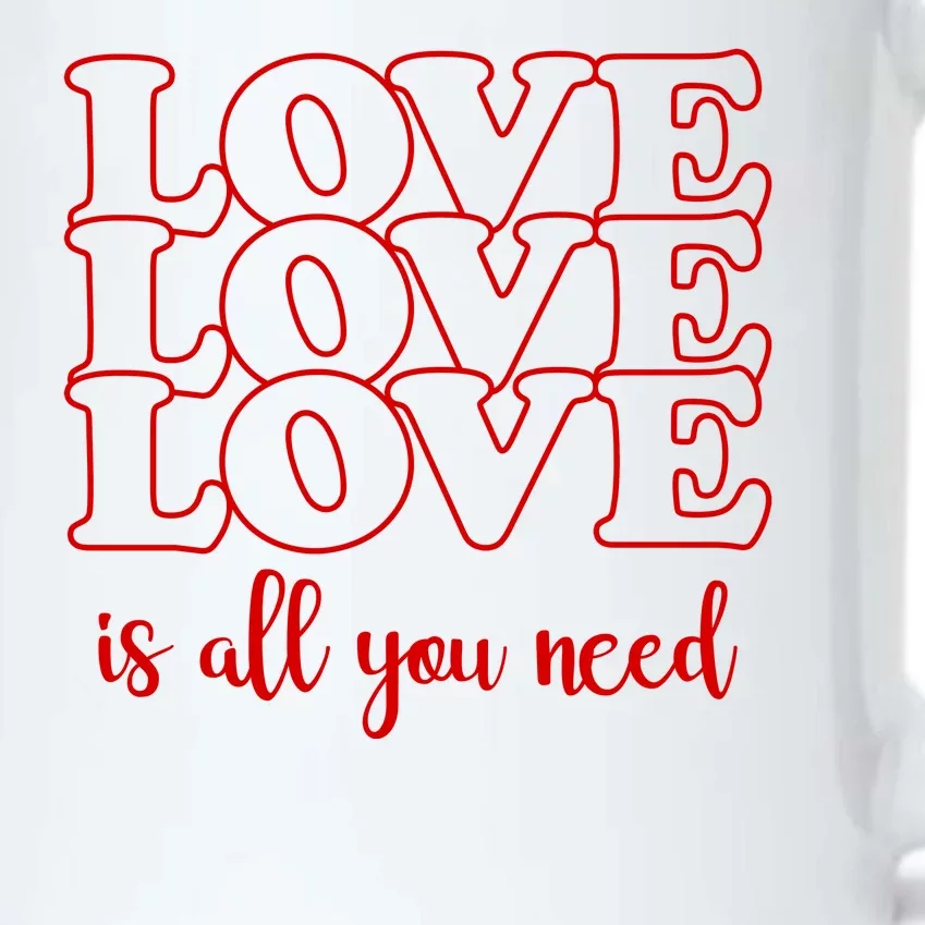 Love Is All You Need Black Color Changing Mug