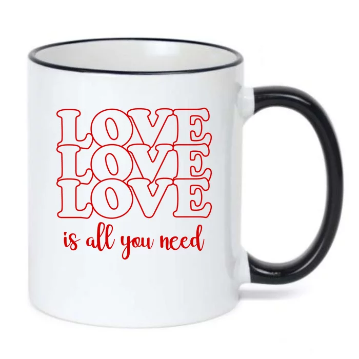 Love Is All You Need Black Color Changing Mug