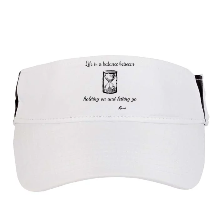 Life Is A Balance Rumi Quote Adult Drive Performance Visor