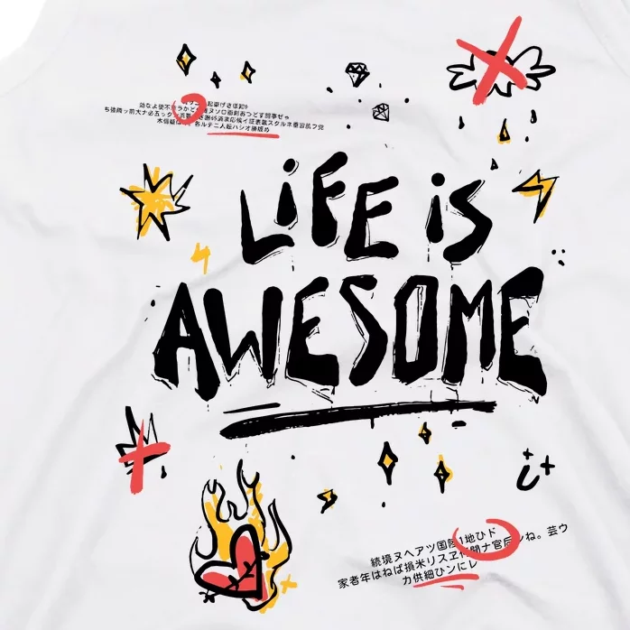 Life Is Awesome Rockstar Tank Top