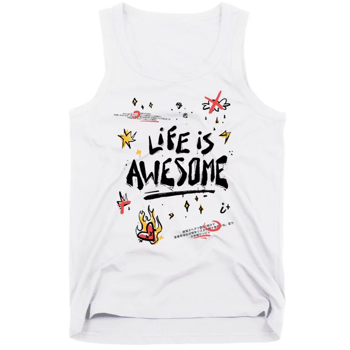 Life Is Awesome Rockstar Tank Top