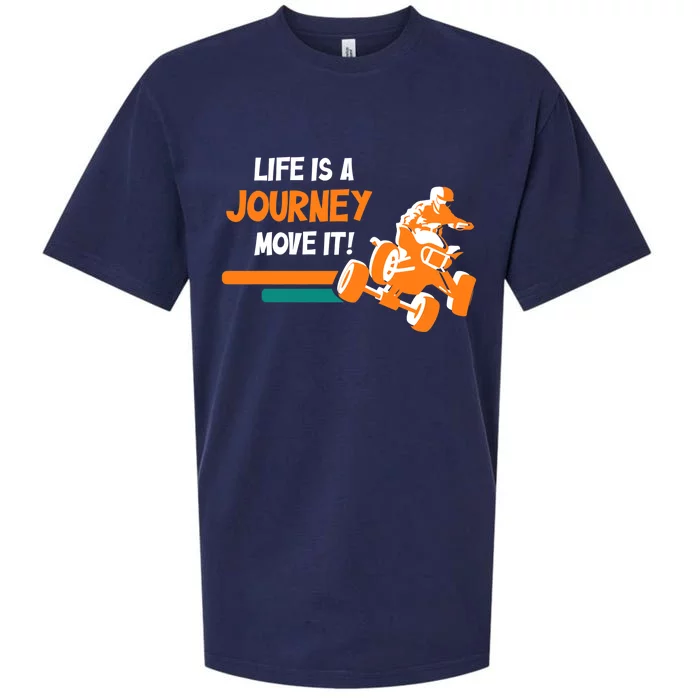 Life Is A Journey Move It! All Terrain Vehicle ATV Premium Sueded Cloud Jersey T-Shirt