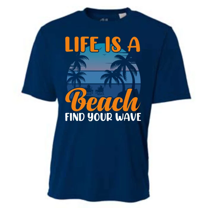 Life Is A Beach Cooling Performance Crew T-Shirt