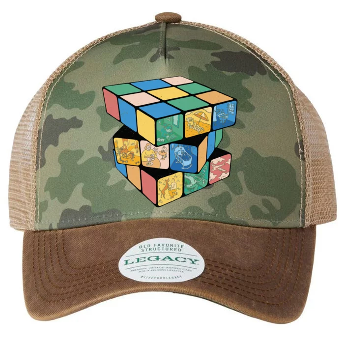 Life In A Playing Cube Legacy Tie Dye Trucker Hat