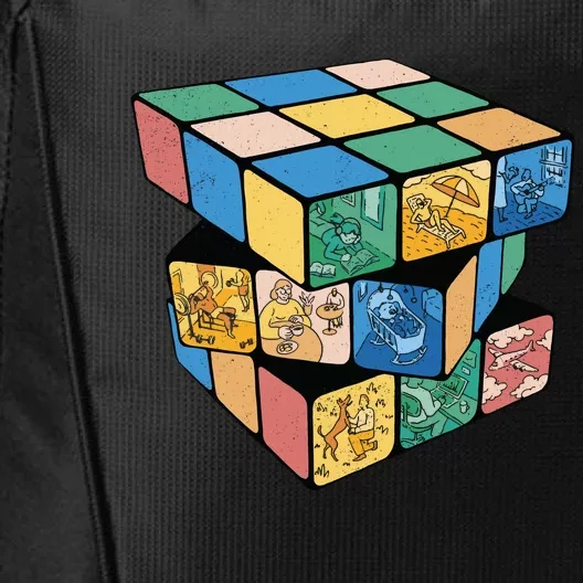 Life In A Playing Cube City Backpack