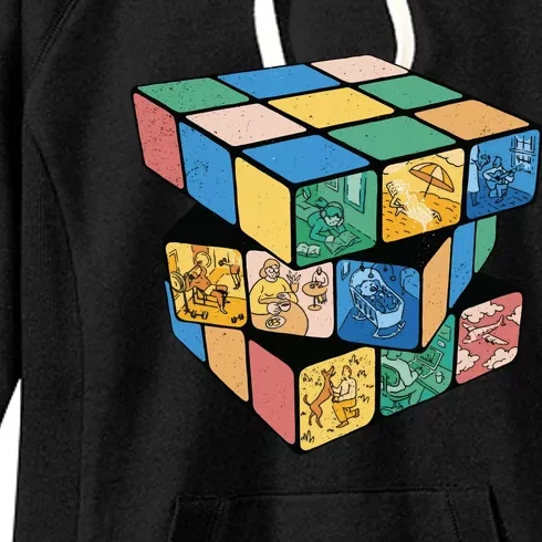 Life In A Playing Cube Women's Fleece Hoodie