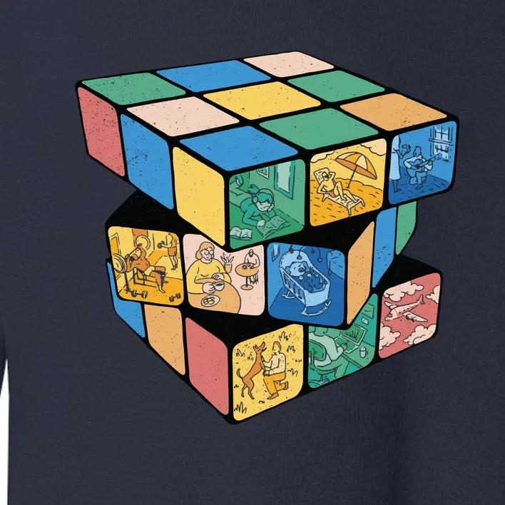 Life In A Playing Cube Toddler Sweatshirt