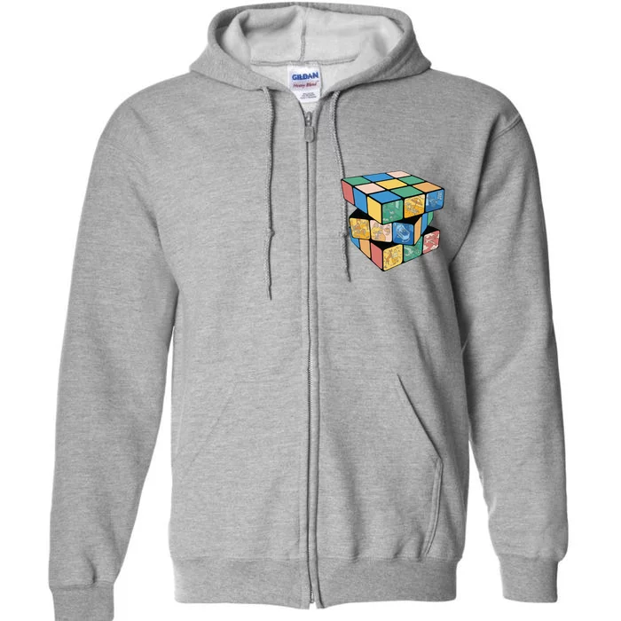 Life In A Playing Cube Full Zip Hoodie