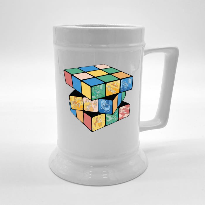 Life In A Playing Cube Front & Back Beer Stein