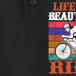 Life Is A Beautiful Ride Dry Zone Grid Performance Polo